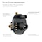 Kibi Circular Pressure Balanced Ceiling Mounted 3-Function Shower System w Rough In Valve - Brushed Gold KSF409BG - alternate 2